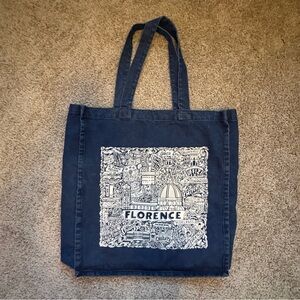 Florence, Italy Denim Large Tote Bag - Italy